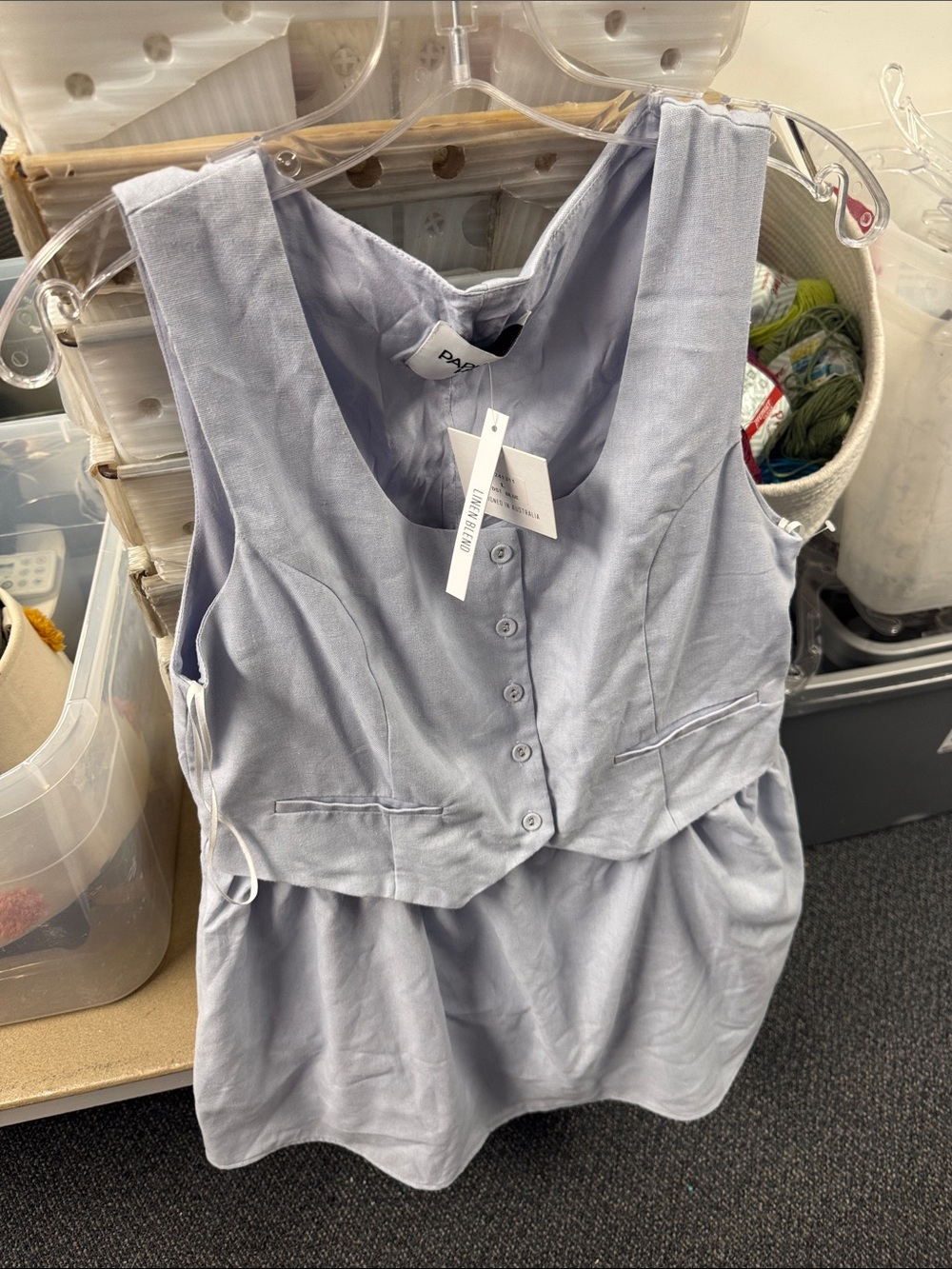 Paper heart dress L // 070934